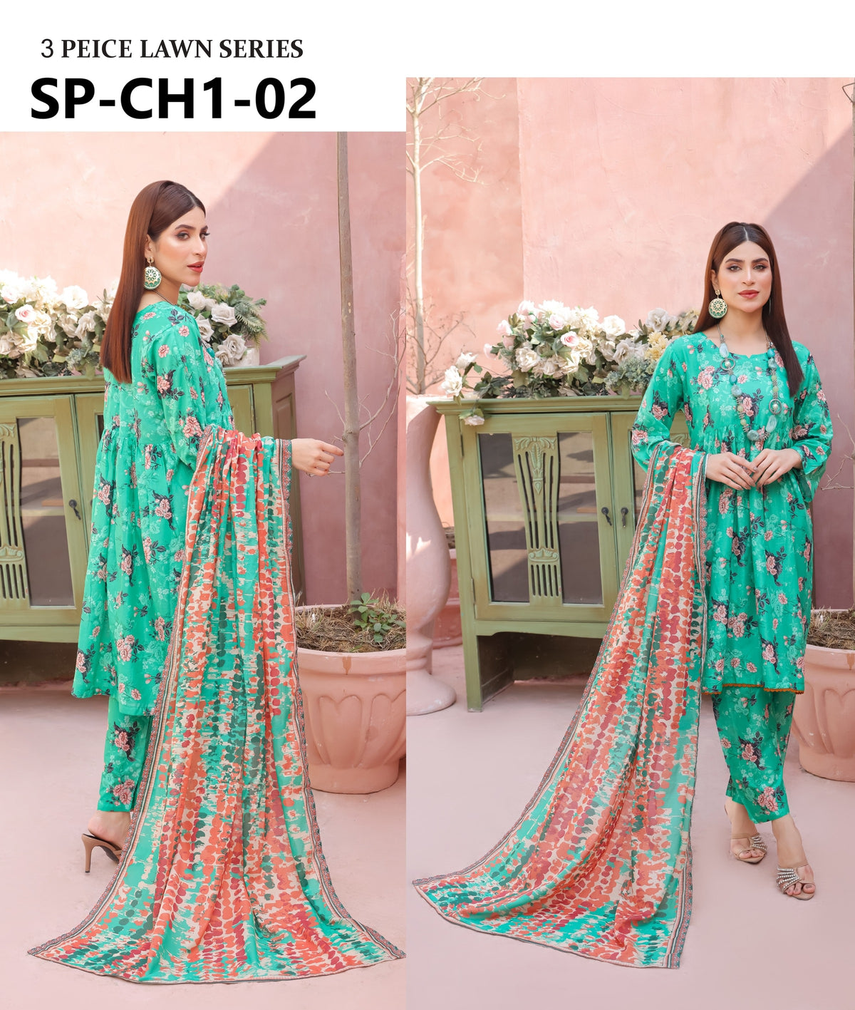 SAQAFAT BY POSHAK 3PC LAWN CHAPTER 1