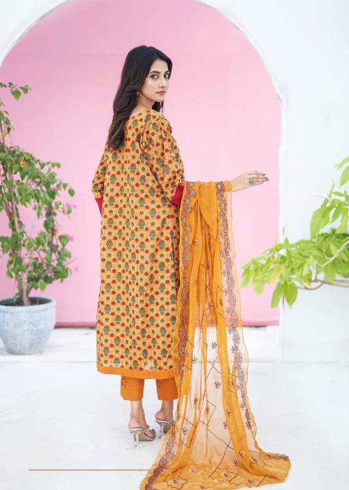 SANA SARA 3PC EMBROIDERED CAMBRIC WITH CUTWORK CHIFFON DUPATTA SERIES