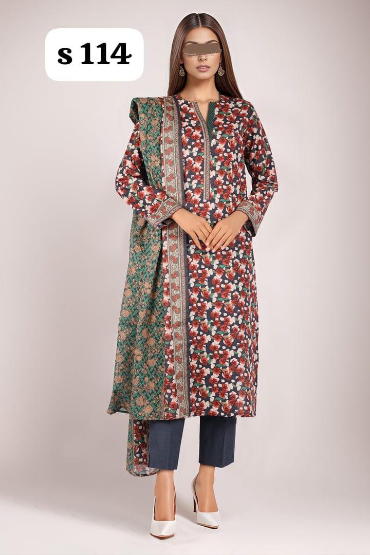 SAYA - Unstitched Printed Lawn 3 Piece