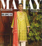 MAHAY SANA SAFINAZ - Unstitched Printed 2pc Lawn - Shirt Dupatta