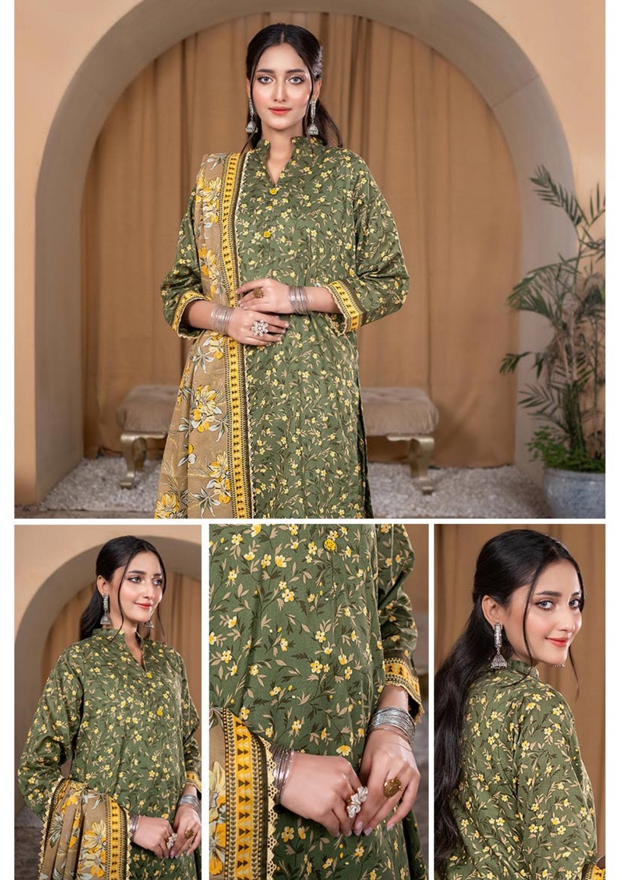 ZESH - Unstitched Same Print 3 Piece Lawn