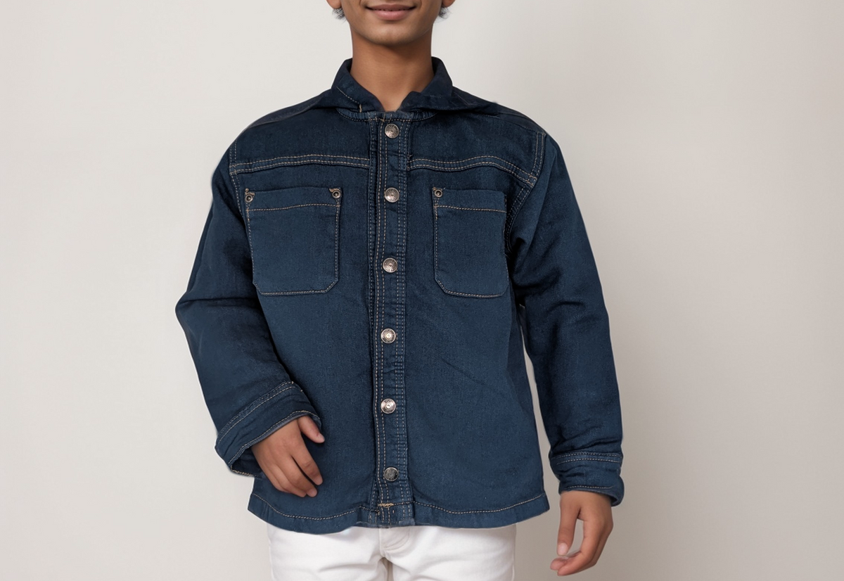 KIDS DENIM HOODIE