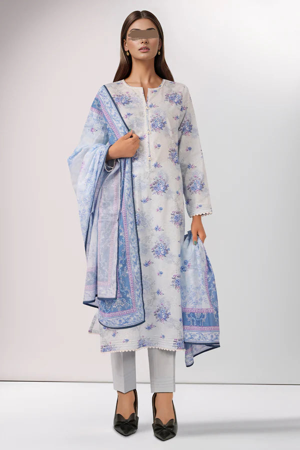 SAYA - Unstitched Printed Lawn 3 Piece