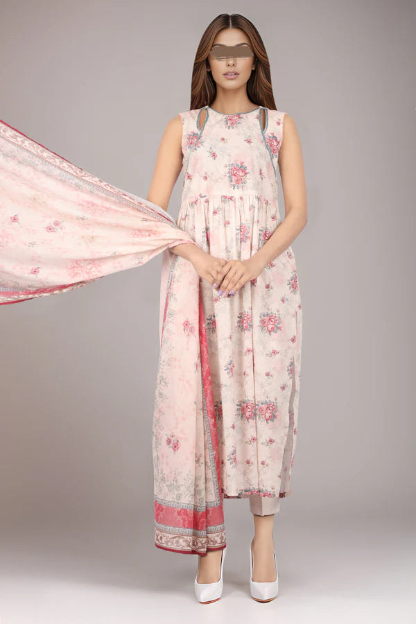 SAYA - Unstitched Printed Lawn 3 Piece