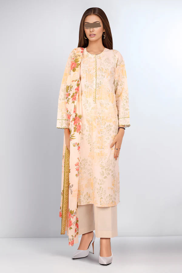 SAYA - Unstitched Printed Lawn 3 Piece