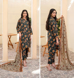 ZESH - Unstitched Same Print 3 Piece Lawn