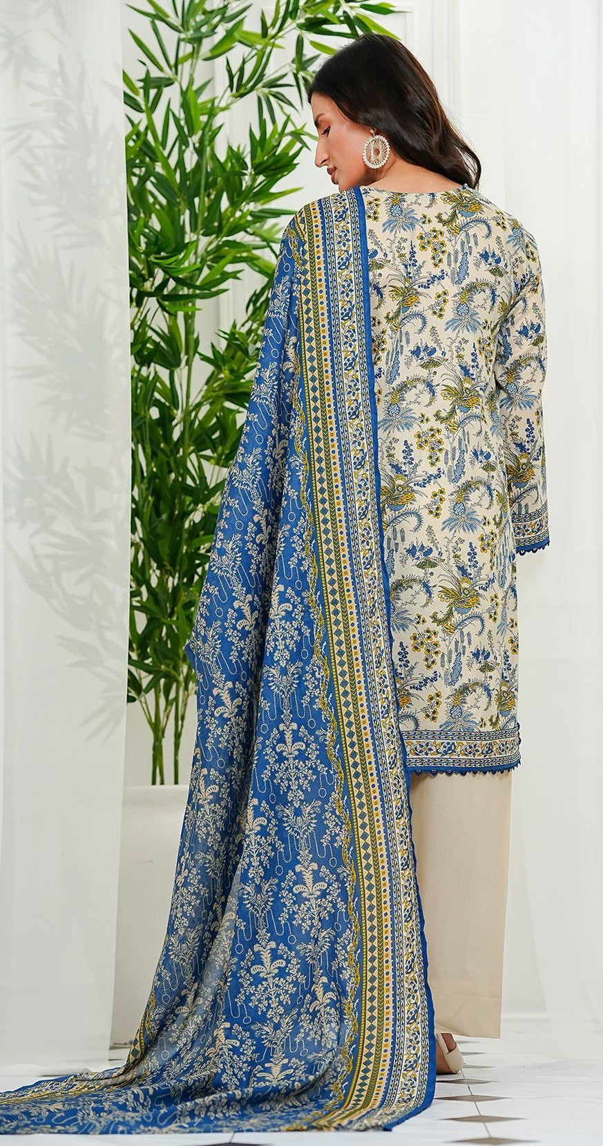 KAYSERIA – HUSN-3 Piece Unstitched Lawn Suit
