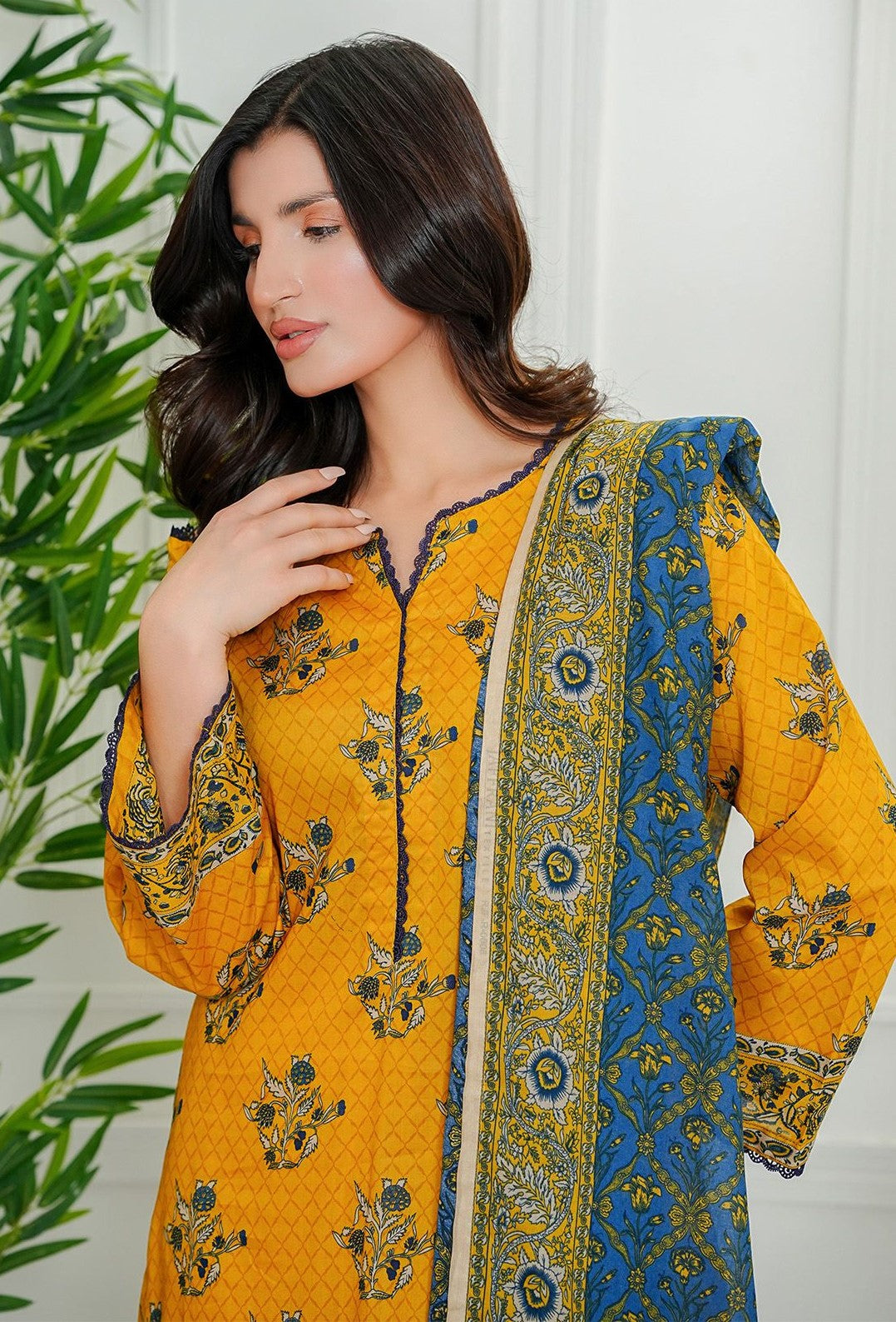 KAYSERIA – HUSN-3 Piece Unstitched Lawn Suit