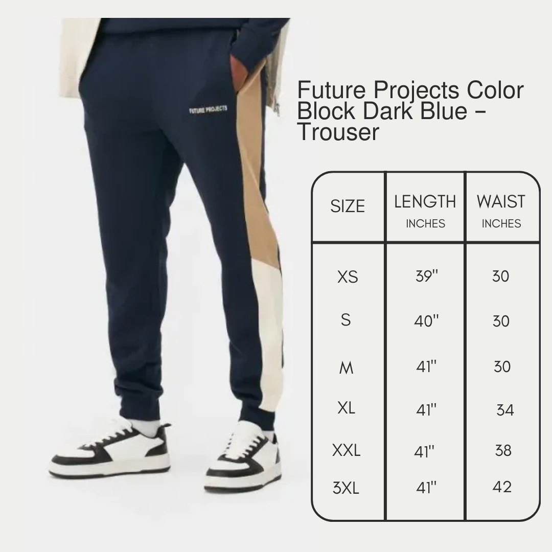 PRIMARK FUTURE PROJECTS Color Block Dark Blue – Men’s Tracksuit