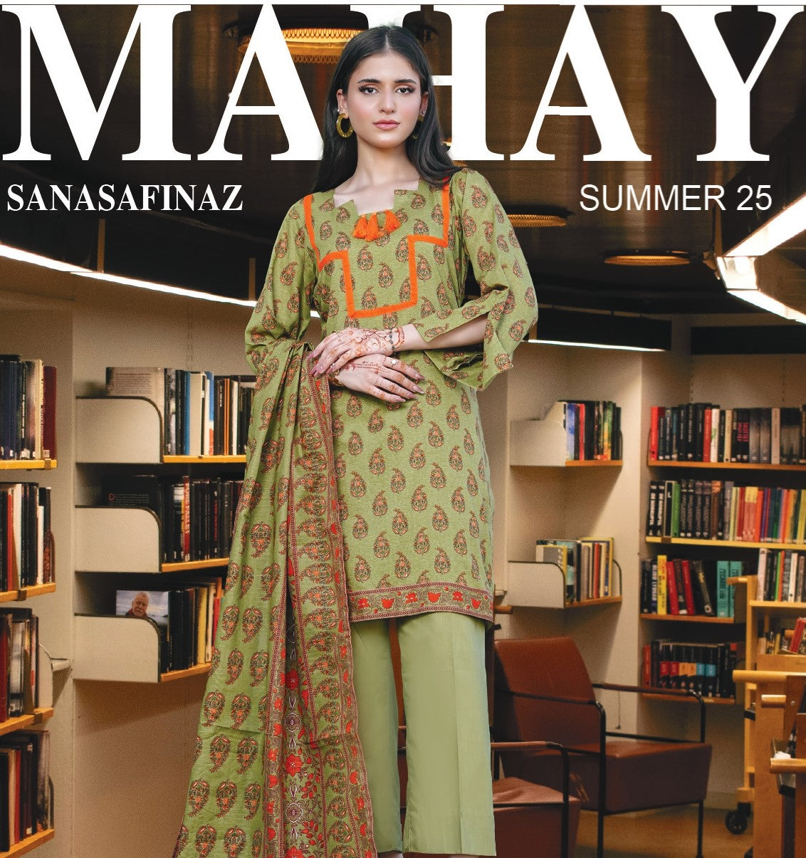Sana Safinaz-MAHAY-3 Piece Unstitched Suit