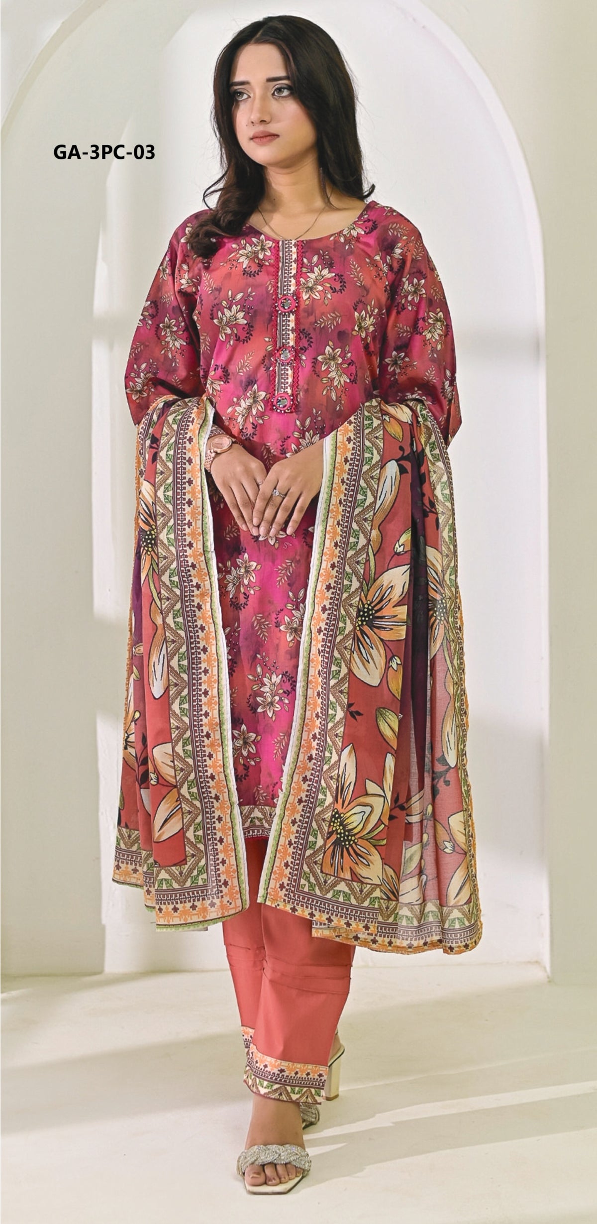 GULAHMED - Unstitch Printed 3pc Lawn