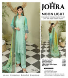 MOONLIGT BY JOHRA 3PC CHIKANKARI LAWN