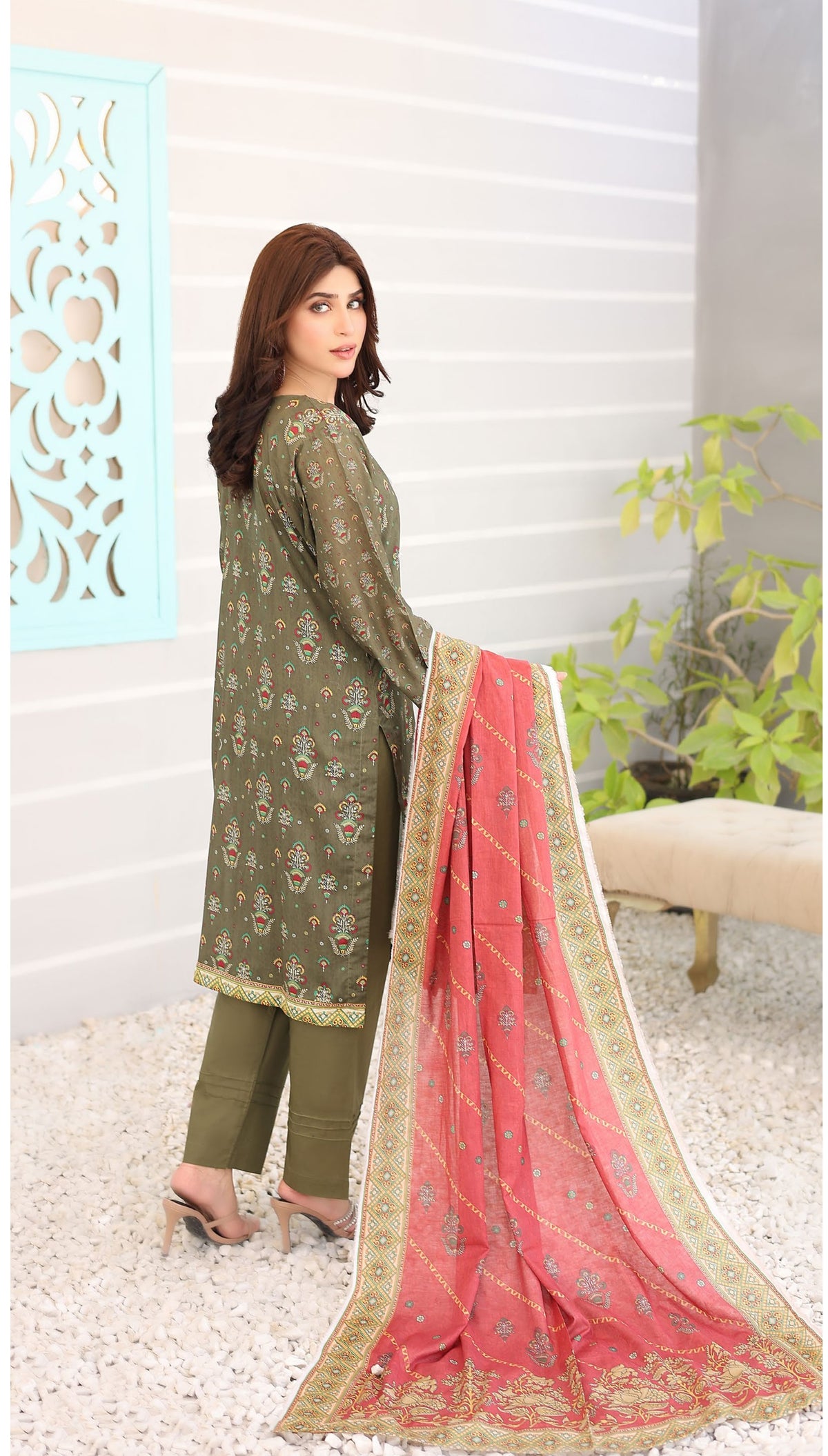 MISHAL BY LEEDS 3PC UNSTICHED CAMBRIC