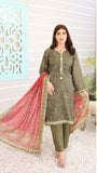 MISHAL BY LEEDS 3PC UNSTICHED CAMBRIC