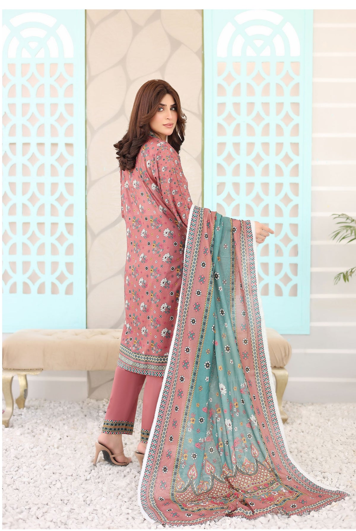 MISHAL BY LEEDS 3PC UNSTICHED CAMBRIC