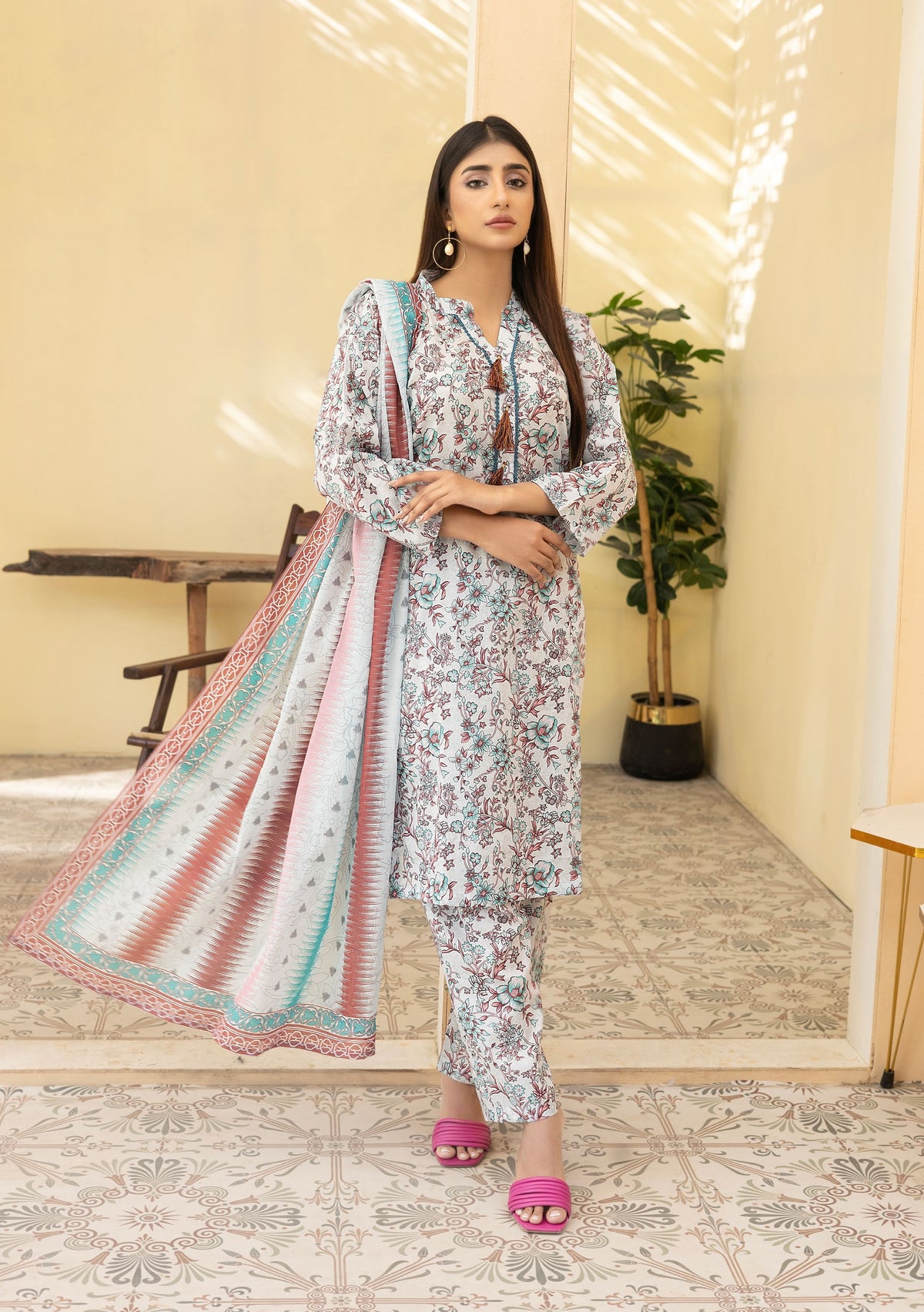 MUSKAN BY LEEDS THREE PIECE UNSTITCHED LAWN