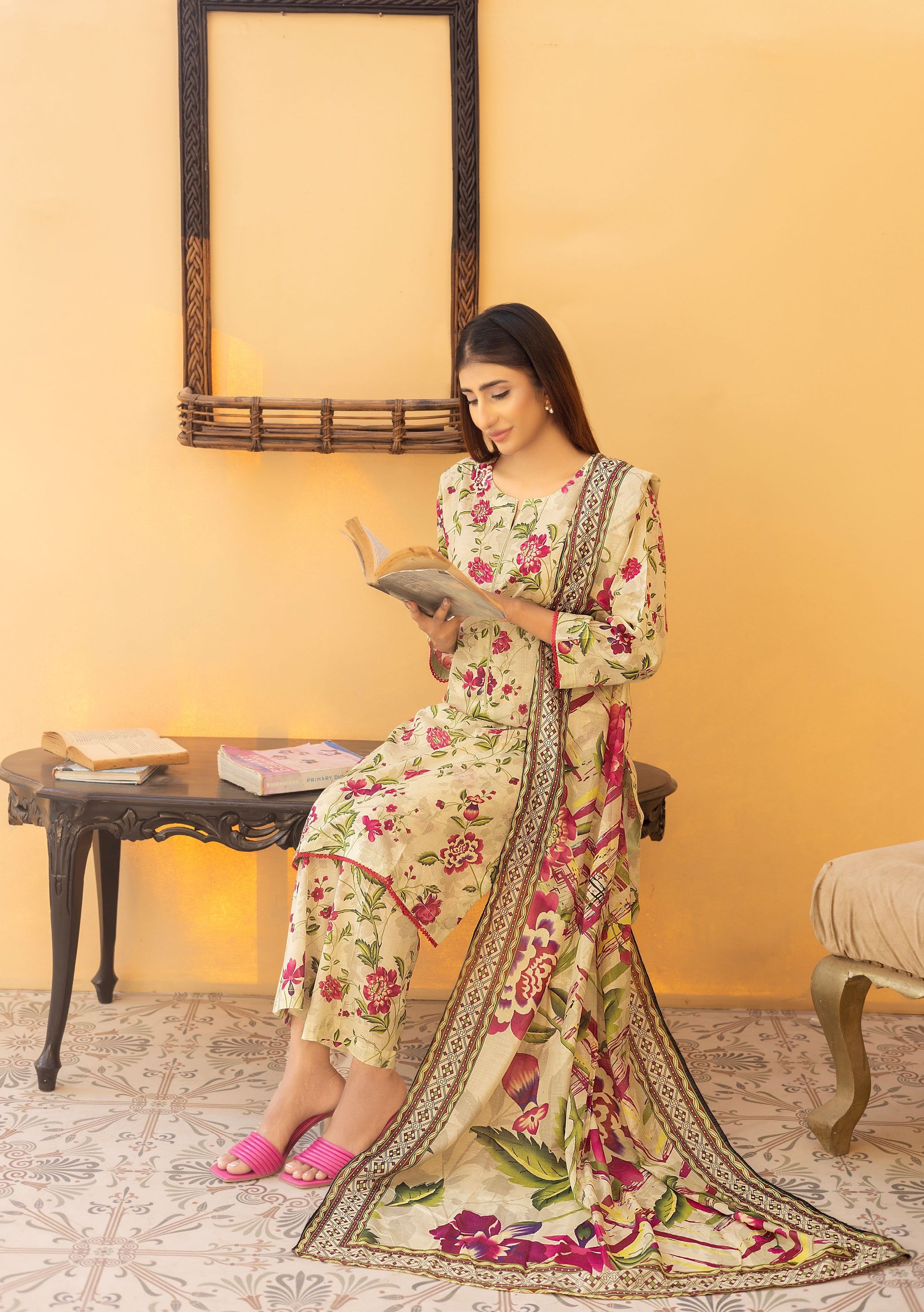 MUSKAN BY LEEDS THREE PIECE UNSTITCHED LAWN