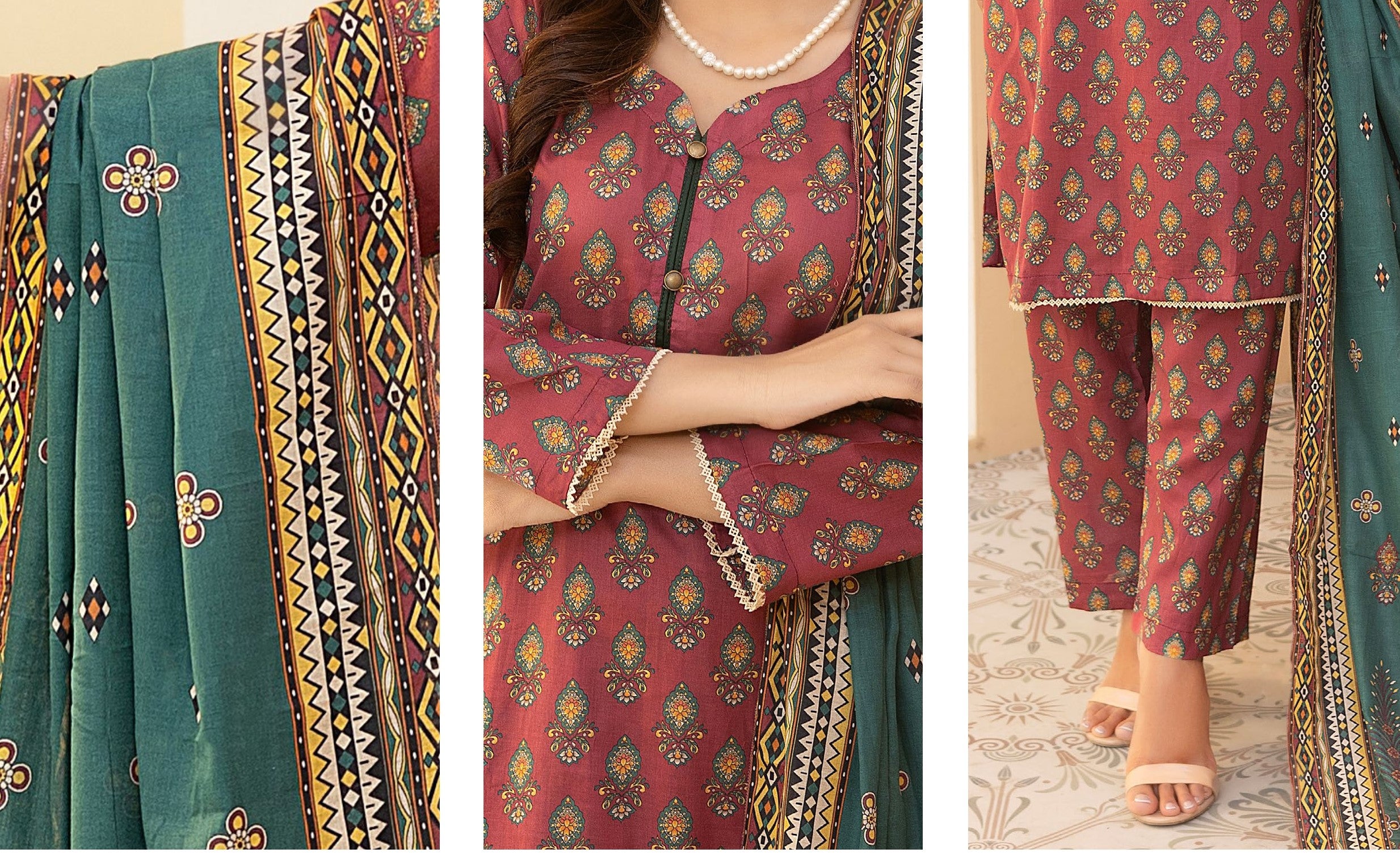 MUSKAN BY LEEDS THREE PIECE UNSTITCHED LAWN