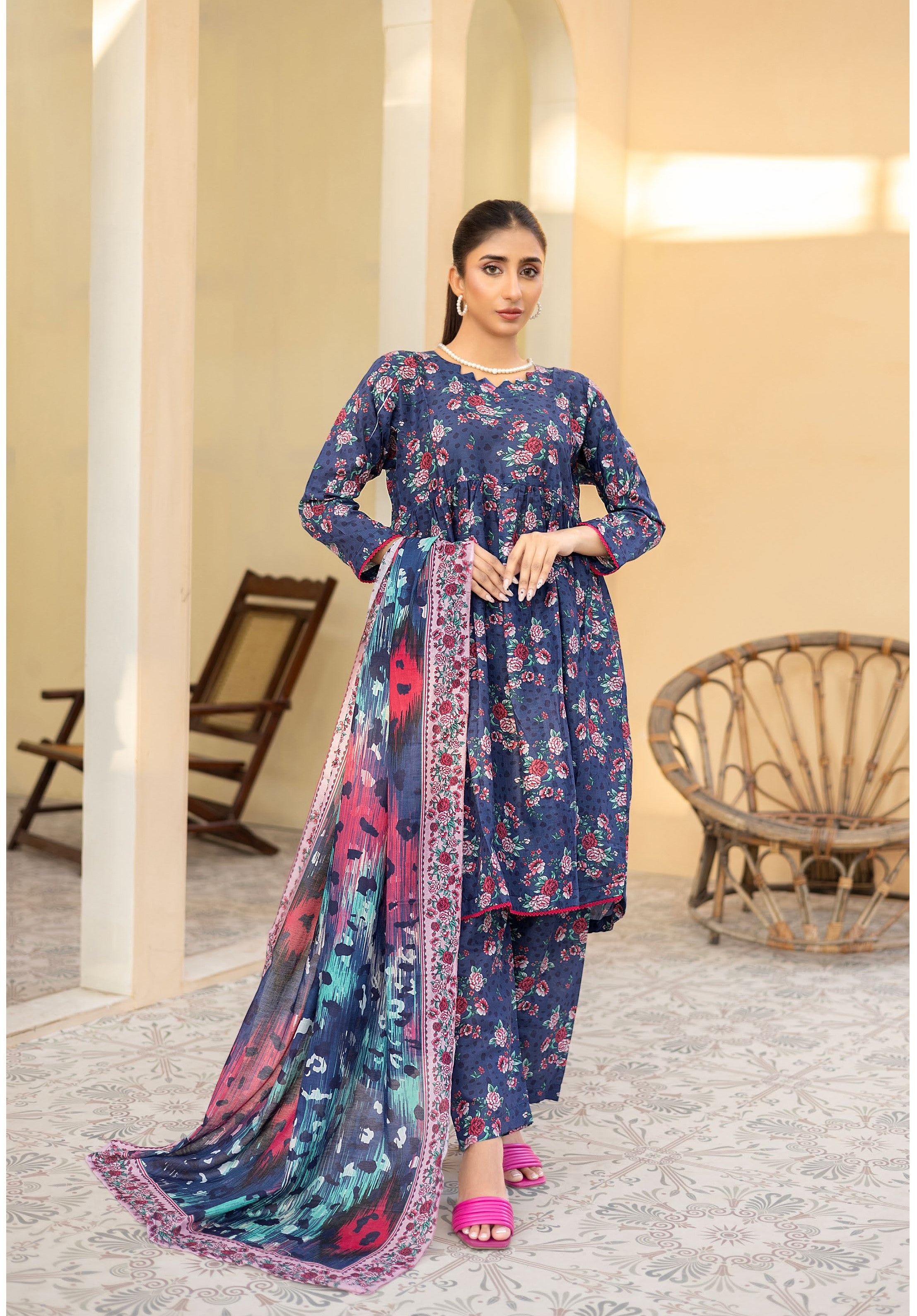 MUSKAN BY LEEDS THREE PIECE UNSTITCHED LAWN