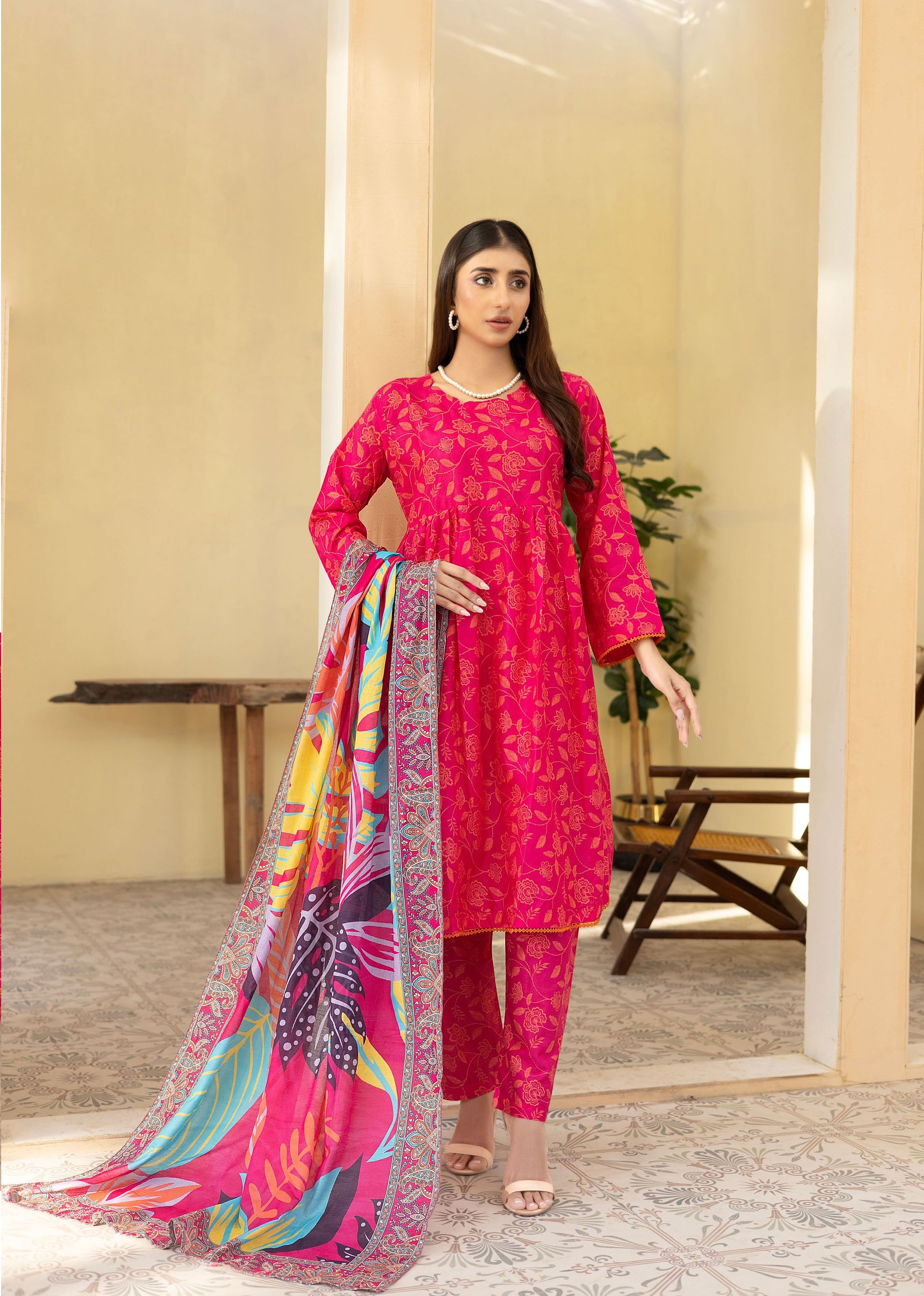 MUSKAN BY LEEDS THREE PIECE UNSTITCHED LAWN