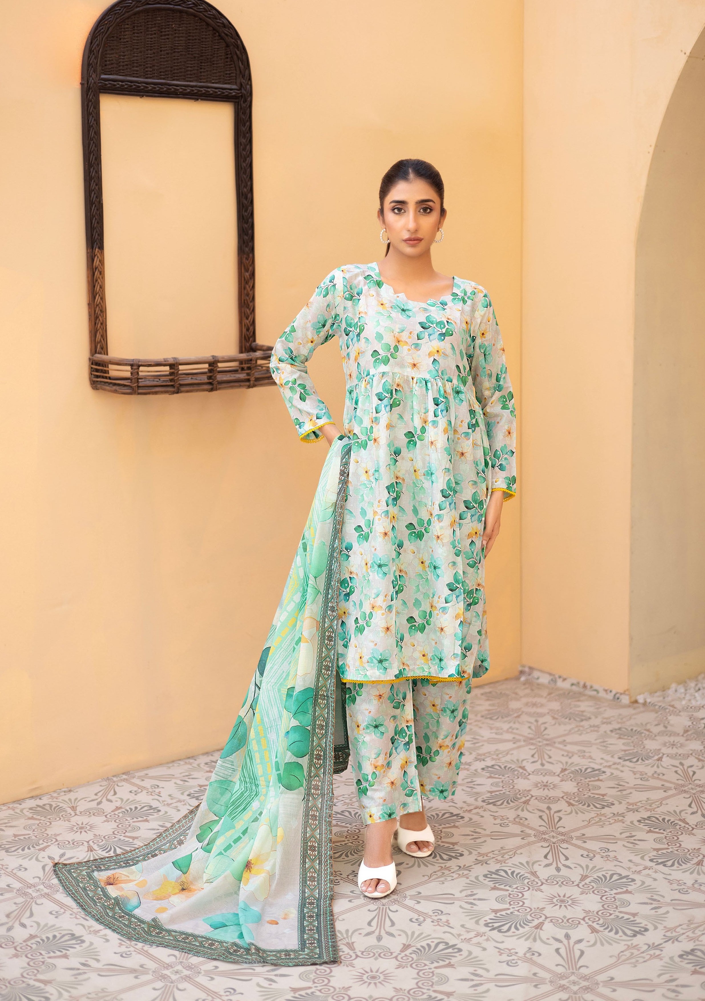 MUSKAN BY LEEDS THREE PIECE UNSTITCHED LAWN