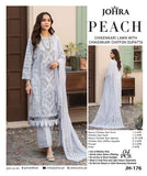 PEACH BY JOHRA 4PC CHIKANKARI LAWN