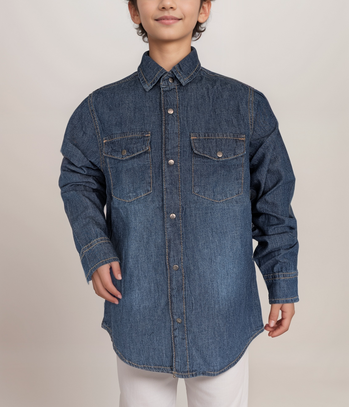 KIDS DENIM SHIRT / TOP