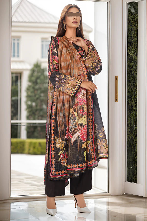 SAYA - Unstitched Printed Lawn 3 Piece