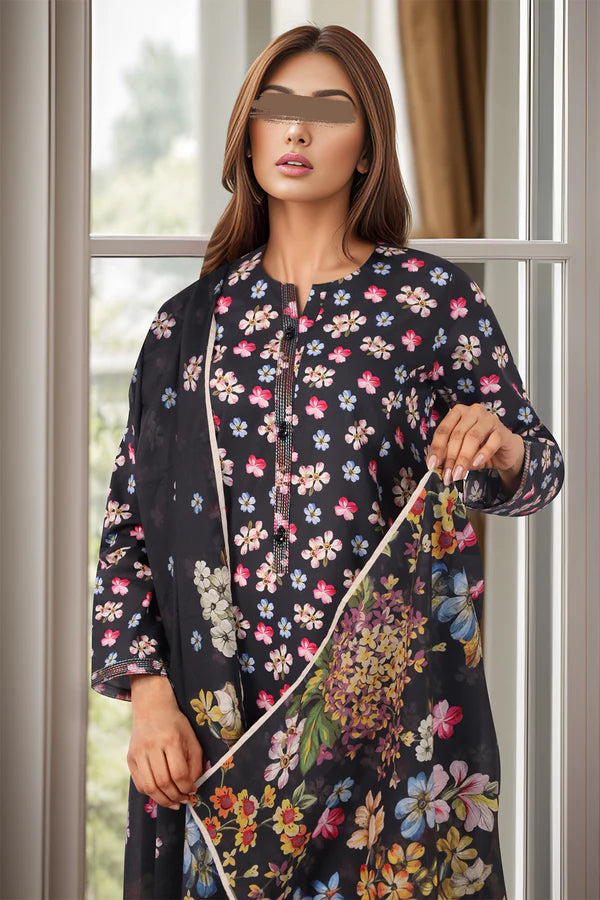 SAYA - Unstitched Printed Lawn 3 Piece