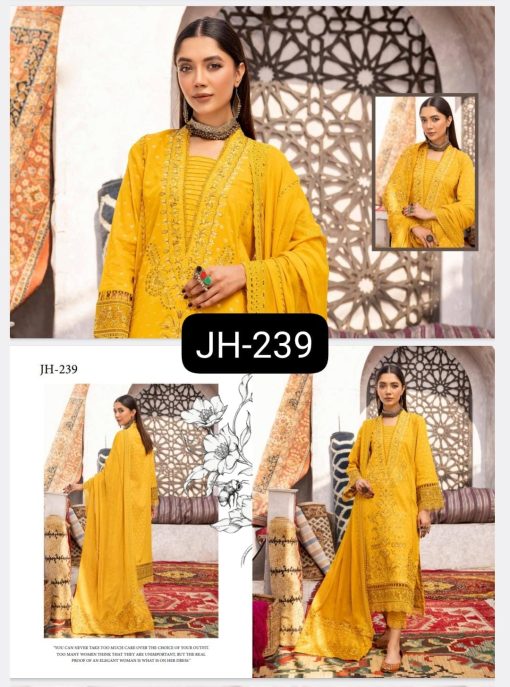 NAQSH BY JOHRA 3PC EMBROIDERED BANARSI JACQUARD