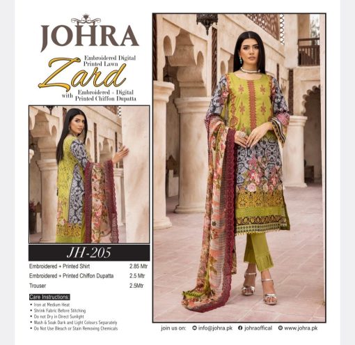 ZARD BY JOHRA 3PC EMBROIDERED