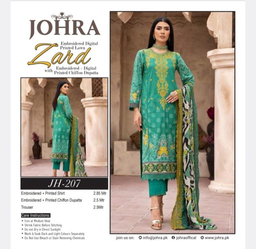 ZARD BY JOHRA 3PC EMBROIDERED