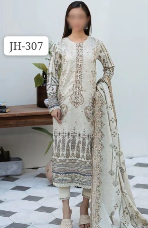 PARWAAZ BY JOHRA 3PC EMBROIDERED