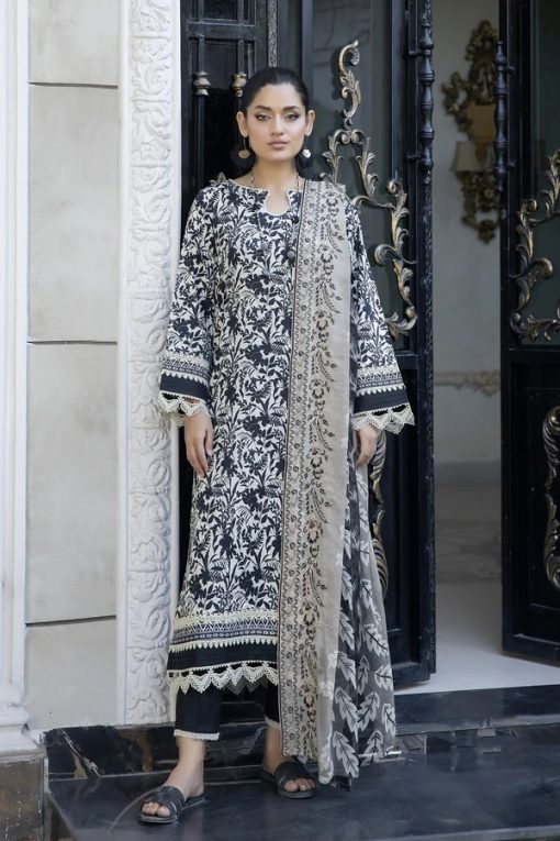 ZAIB BY JOHRA 3PC LAWN EMBROIDERED