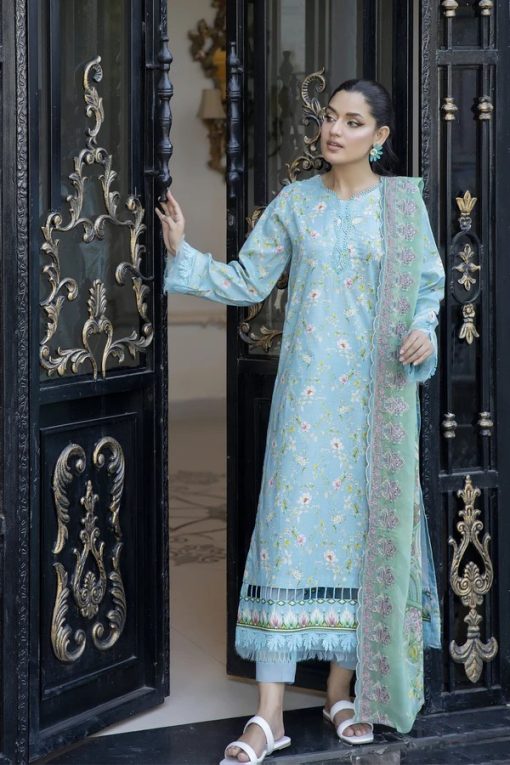 ZAIB BY JOHRA 3PC LAWN EMBROIDERED