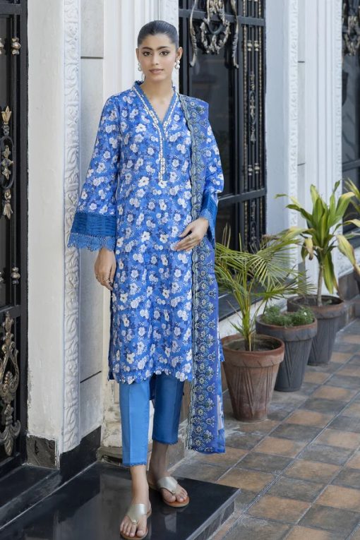 ZAIB BY JOHRA 3PC LAWN EMBROIDERED)