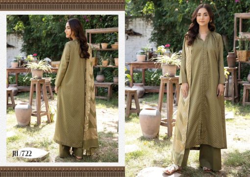 KANWAL BY JOHRA 3PC LAWN BANARSI JACQUARD