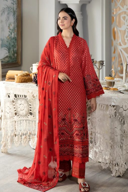 NASHEMAN BY JOHRA BANARSI JACQUARD LAWN EMBROIDERED