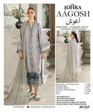 AAGOSH BY JOHRA 4PC EMBROIDERED & CHIKANKARI