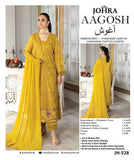 AAGOSH BY JOHRA 4PC EMBROIDERED & CHIKANKARI