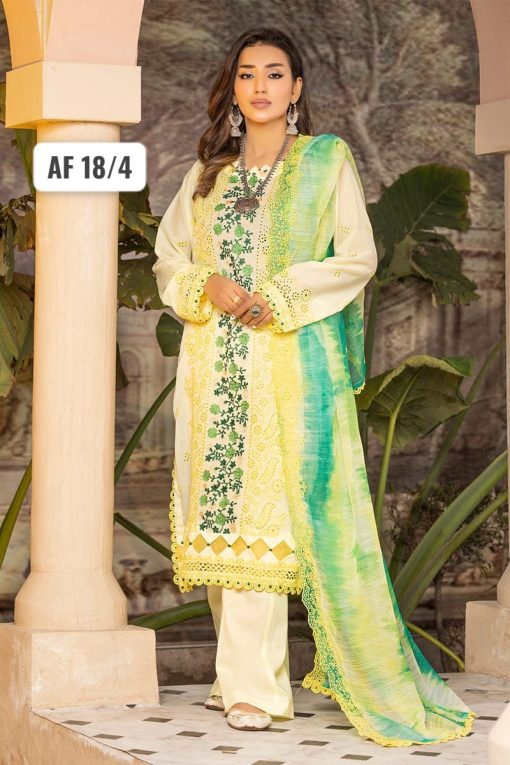 AYFAR BY USMAN KASHIF 3PC EMBROIDERY VOL-18