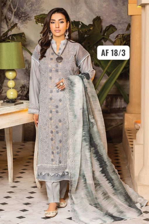 AYFAR BY USMAN KASHIF 3PC EMBROIDERY VOL-18