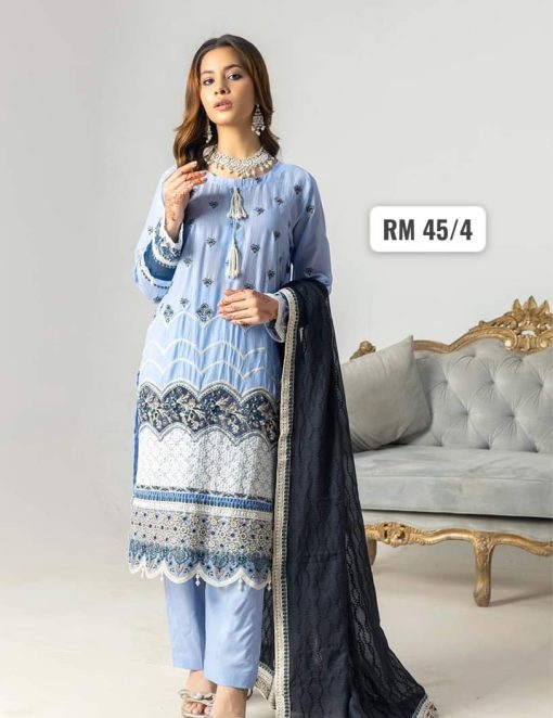 RIMAL BY USMAN KASHIF 3PC EMBROIDERY VOL-45