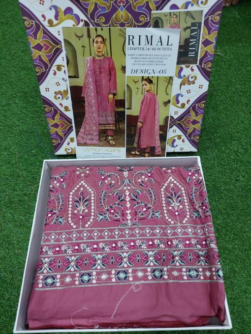 RIMAL BY USMAN KASHIF 3PC EMBROIDERY VOL-54