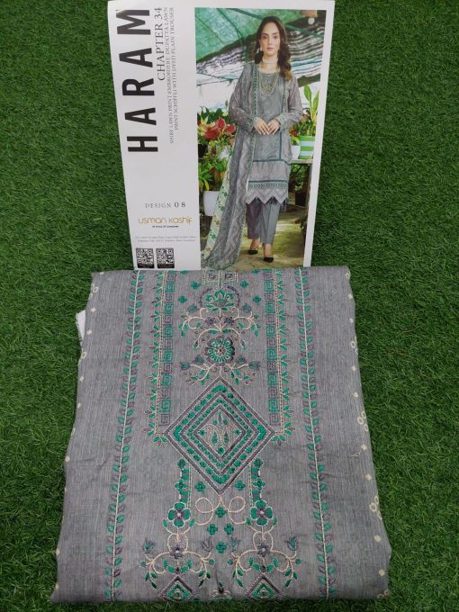 HARAM BY USMAN KASHIF 3PC EMBROIDERY VOL-34