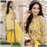 ZESH - Unstitched Printed 3pc Cambric Vol-2