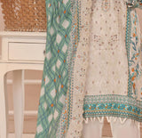 ALMEERAH - Unstitch Embroidery 3pc Lawn