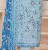 ALMEERAH - Unstitch Embroidery 3pc Lawn