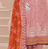 ALMEERAH - Unstitch Embroidery 3pc Lawn