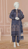 ALMEERAH - Unstitch Embroidery 3pc Lawn